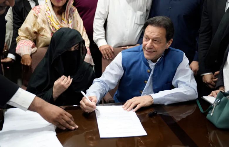 Bushra Bibi and Imran Khan