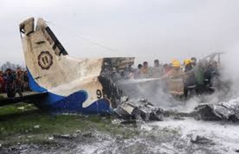 Plane crashes on takeoff in Kathmandu with 19 aboard