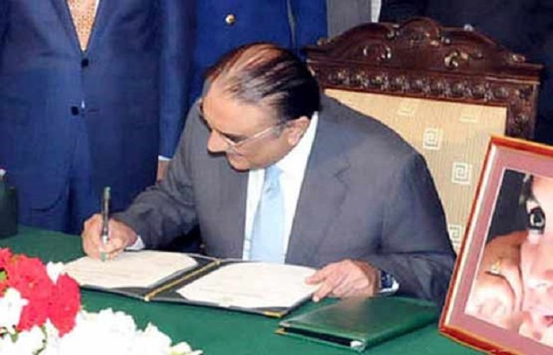 President Zardari gives assent to tax-laden finance bill