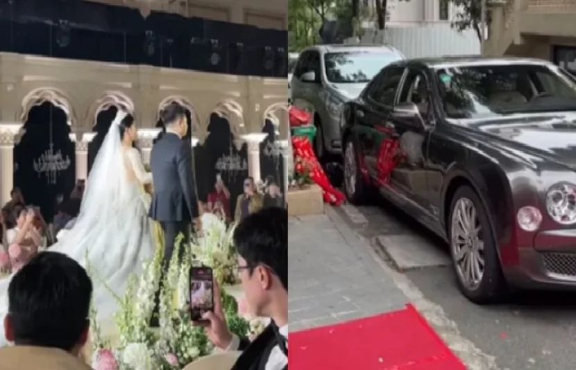 چین میں ایک شادی میں شرکت کرنے والے مہمانوں کو جوڑے کی جانب سے 800 ڈالرز (2 لاکھ 22 ہزار روپے سے زائد) دیے گئے